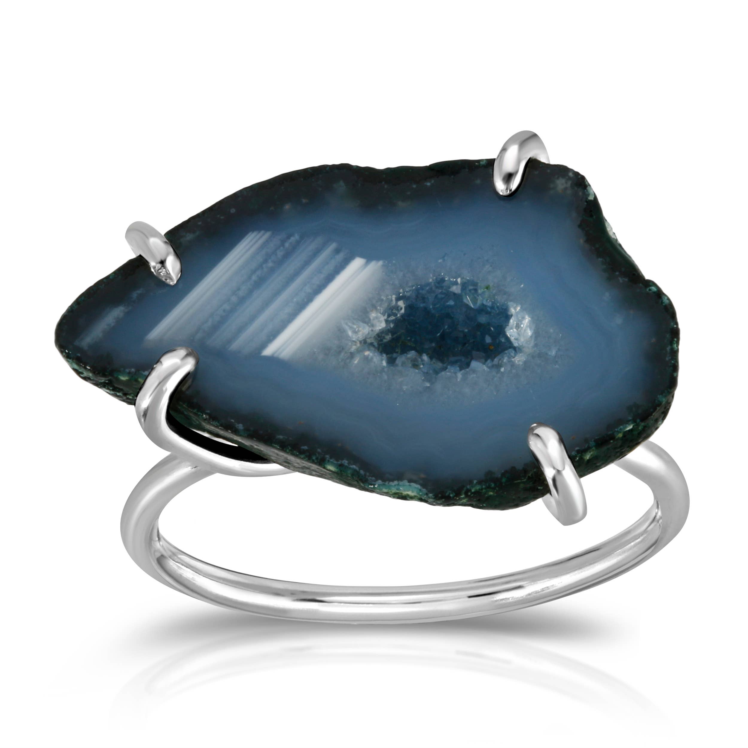 Heather Hawkins - Wholesale Cocktail/Statement Ring - Drusy Geode Ring - 14K Gold-Filled or Sterling Silver2