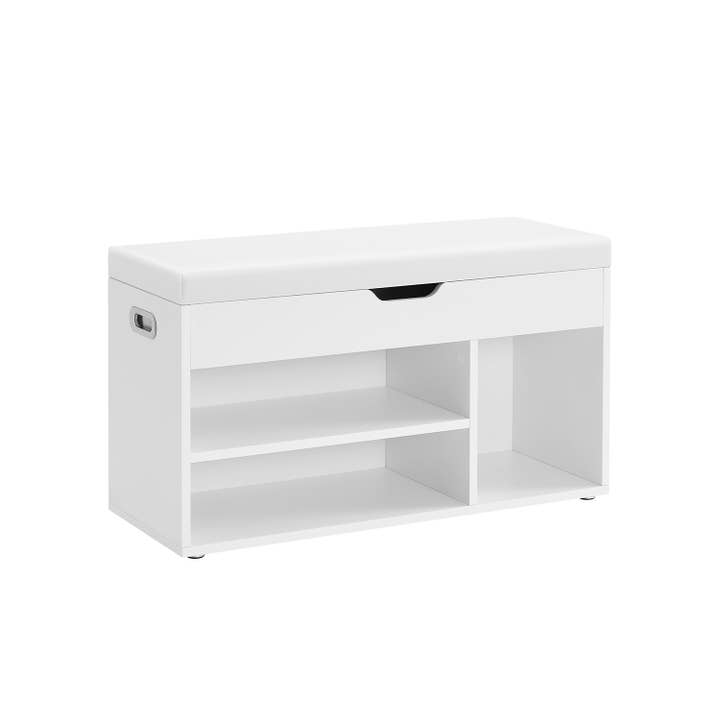 Storage Bench with Cushion, Padded Seat, 3 Compartments 3- for wholesale by Greenwestons