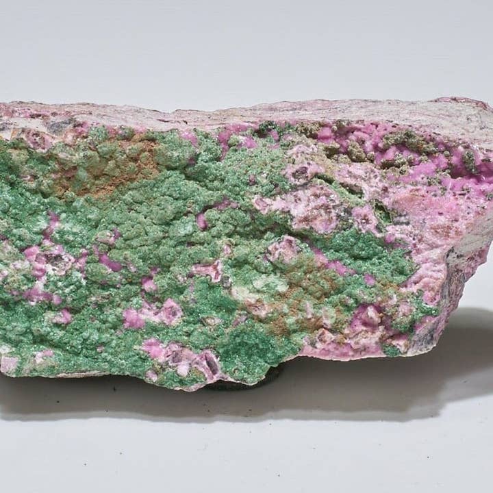 0,7 LB Espécime de Cobalto Calcita c/ Malaquita por atacado de Malachite And More