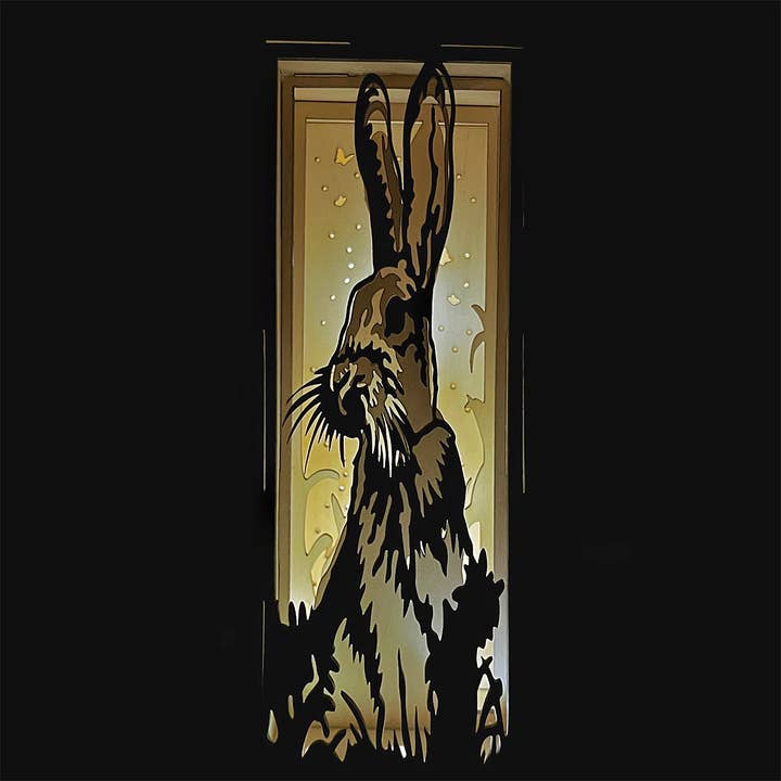 Buchwinkel-Beleuchtung - Hase Waldgarten Tier für den Großhandel von Squirrel Tacos Papercuts