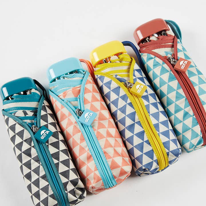 Ezpeleta - Wholesale Umbrella - Women's - Gotta folding umbrella for women with geometric print0