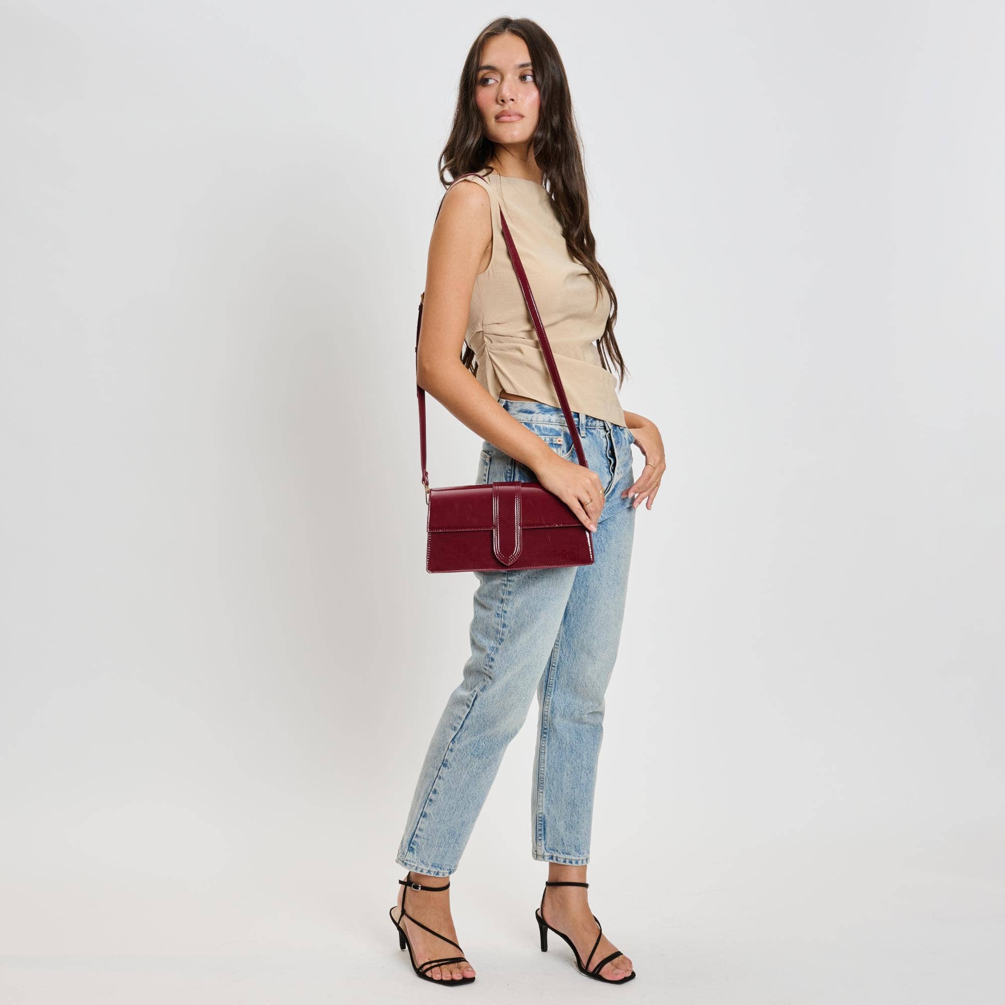 Moda Luxe - Vente Sac à bandoulière – femme - Violet - Sac à bandoulière verni10