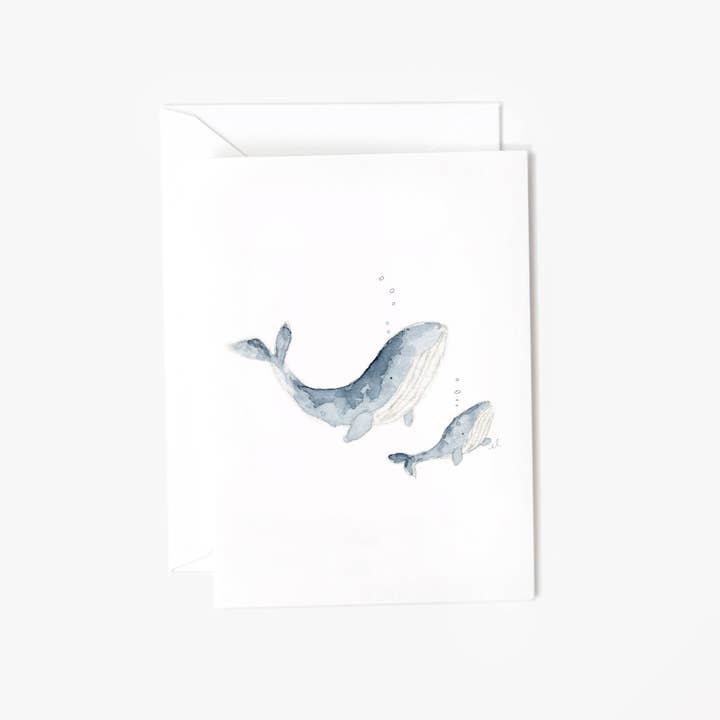 emily lex studio - Wholesale Stationery/Notecard Set - baby whale mini notecard