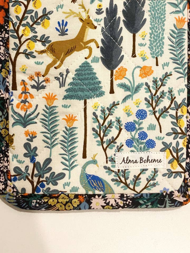 Presina da giardino in sughero e cotone (senza tasca) per la vendita all'ingrosso da parte di Alma Boheme Handmade