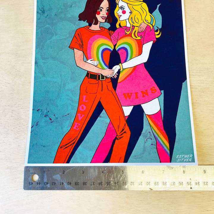 Esther Sketch - Wholesale Art Print - Groovy Pride Dolls Illustrated 8.5"x11" Barbie Art Print4