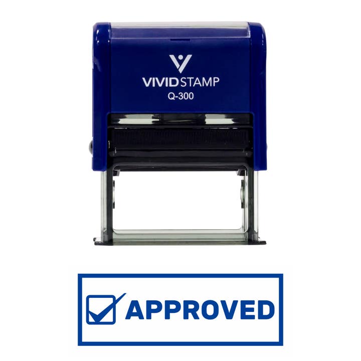 Timbro in gomma per ufficio autoinchiostrante approvato W/Checkbox Office per la vendita all'ingrosso da parte di All Quality