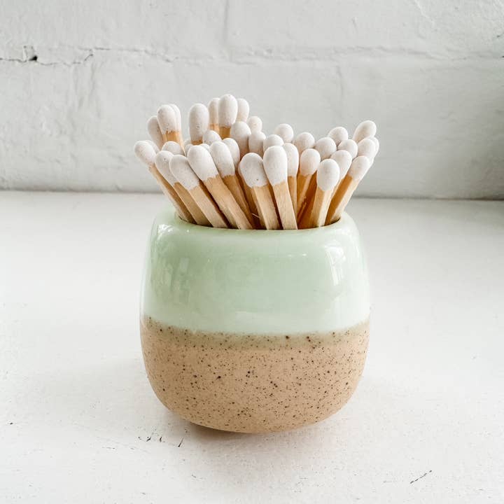 Moonlight Makers - Wholesale Match Holder - Ceramic Match Holders - With or Without Matches - 5 Colors