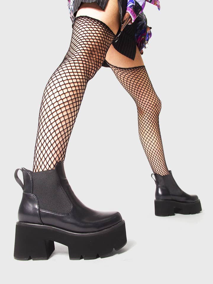 Tough Love Chunky enkellaarzen met plateauzool voor wholesale door LAMODA