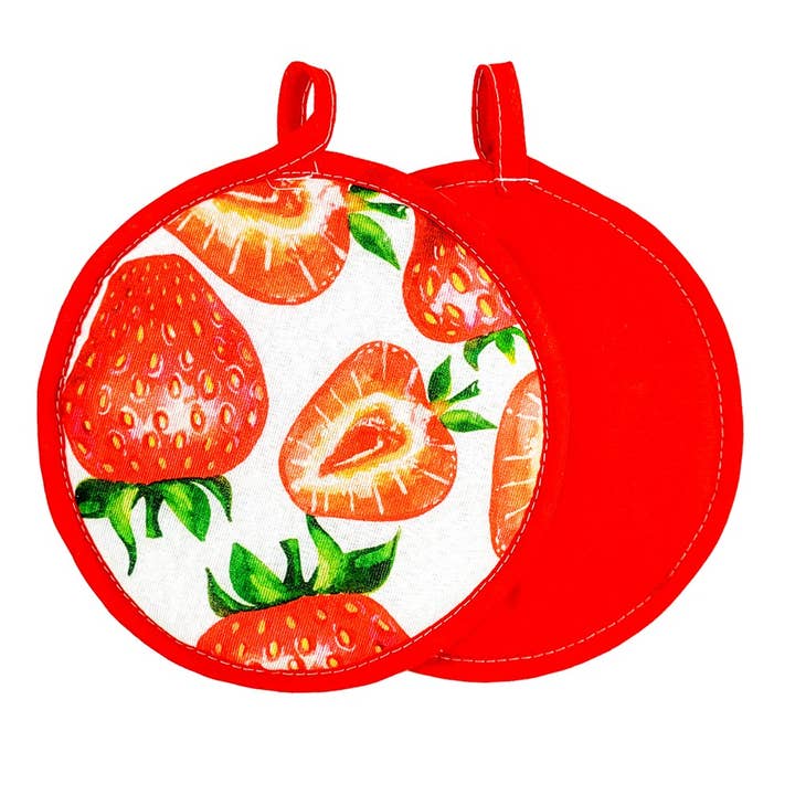 Almatex srl - Wholesale Oven Mitt/Pot Holder - Square potholder 20x20 or round FRUITS5