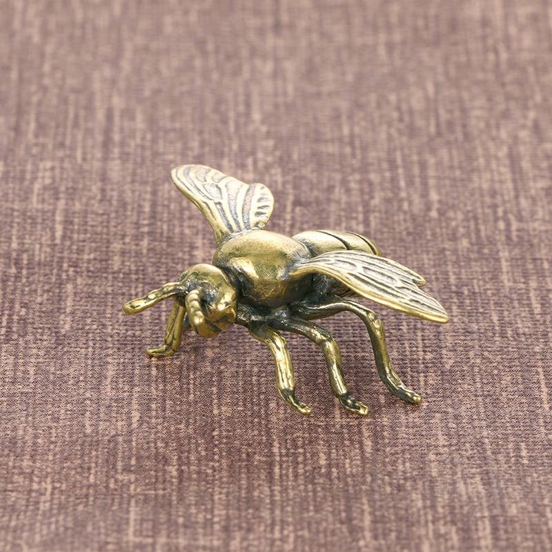 Gemcohub - Wholesale Ornament - Brass Bee Insect Craft Collectible Ornaments Miniature Model2