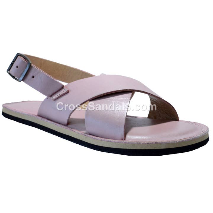 Læder Cross Sandaler Til Unisex Kvinde Mand Lilac Csb-013 for engroshandel hos SHYS
