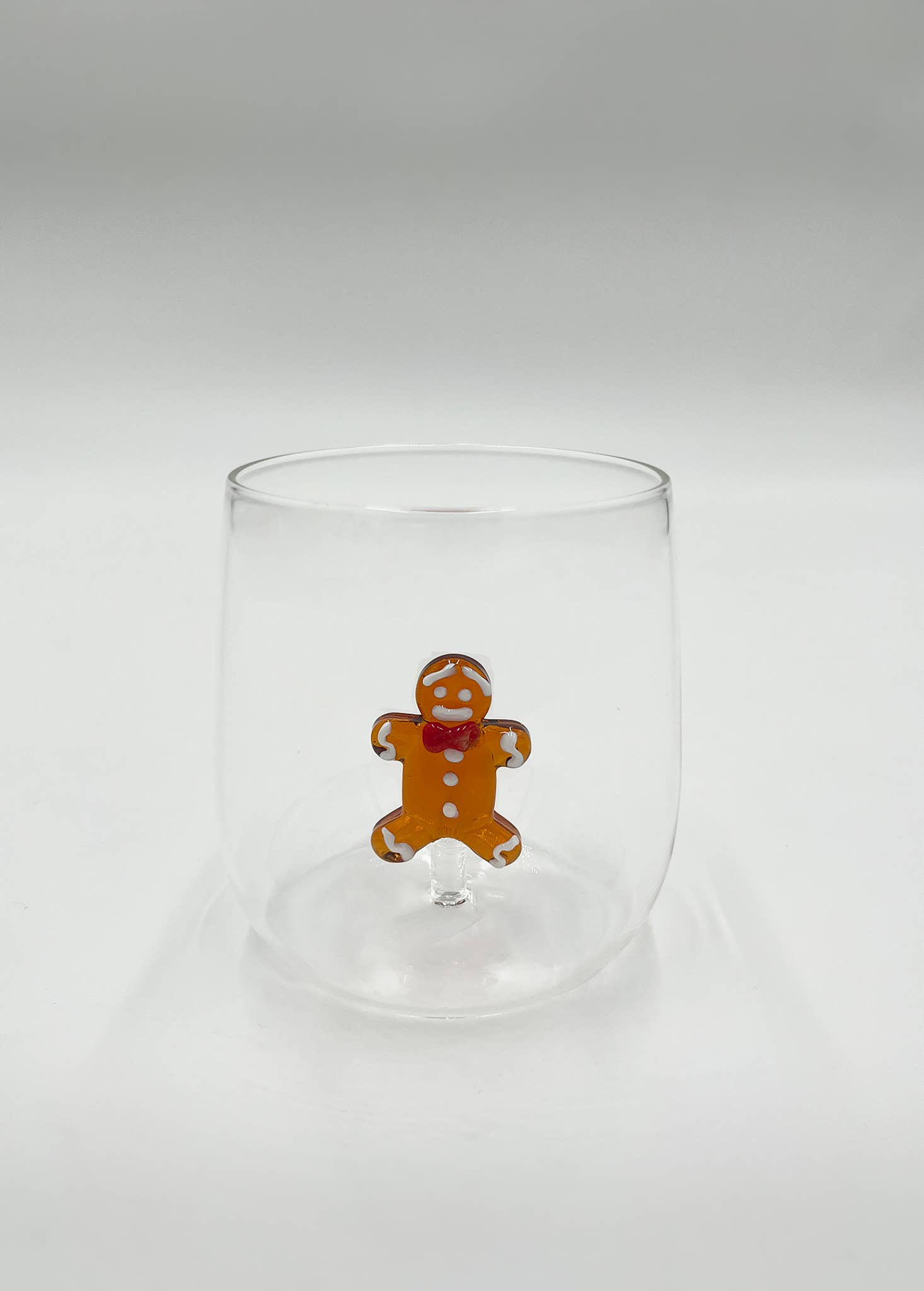 JF The Reborn Home - Wholesale Drinking Glass/Cup - DID505E WATERGLASS 3D GINGERBREAD