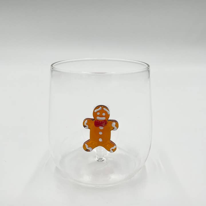 JF The Reborn Home - Wholesale Drinking Glass/Cup - DID505E WATERGLASS 3D GINGERBREAD0