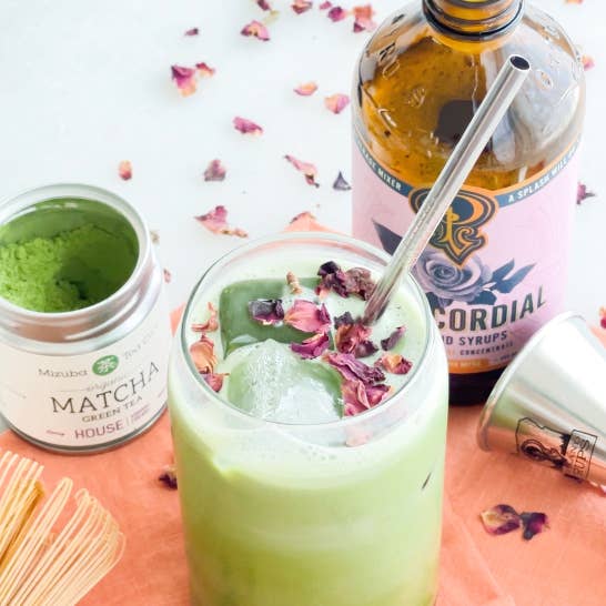 Portland Syrups - Wholesale Cocktail Mix/Syrup - Rose Cordial Syrup 3.4oz - cocktail / mocktail drink mixer