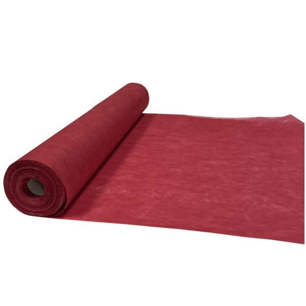 Posies - Wholesale Tissue Paper - Burgundy Red Wrapping Fabric Non Woven