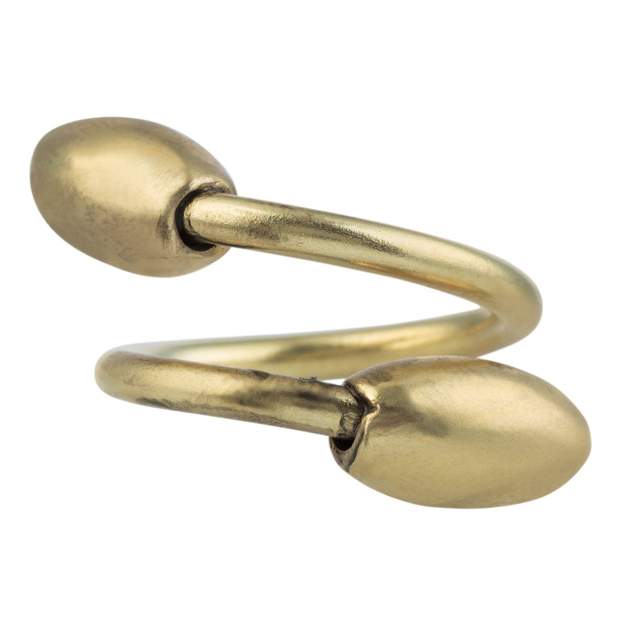 Gloria Mago - Wholesale Cocktail/Statement Ring - Gold double teardrop ring2