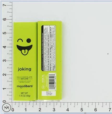 Astor Chocolate Corp. - Wholesale Chocolate Bar - Moodibars JOKING creamy Milk Chocolate Keylime 1.5oz bar


3