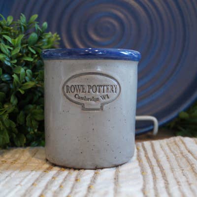 Simply Rowe Candle Crock-Cozy Linen for wholesale by Rowe Pottery