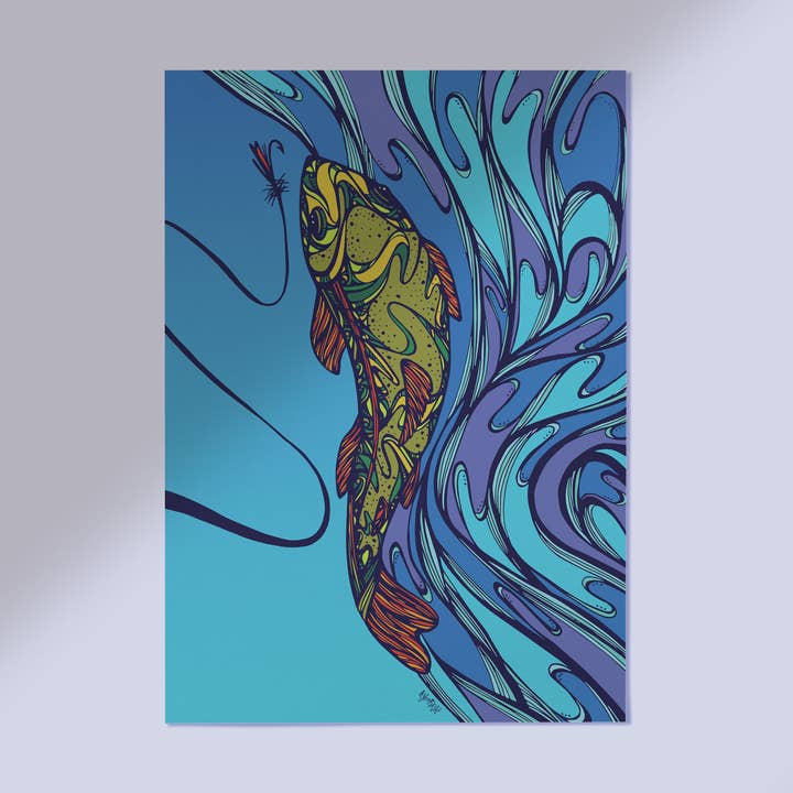 Kylee Firlit Creative - Wholesale Art Print - Redband Trout Art Print
