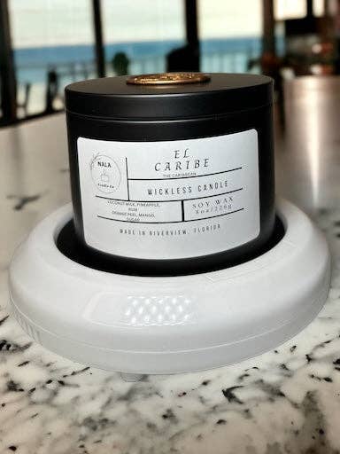 EL CARIBE WICKLESS CANDLE for wholesale by Nala Candle Co