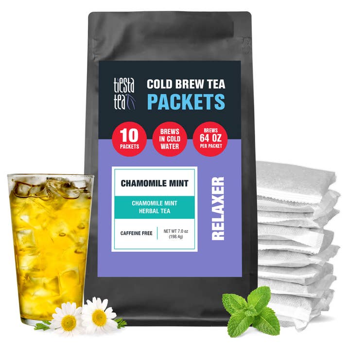 Chamomile Mint Cold Brew 64oz Pitcher Packs (10pack) for wholesale by Tiesta Tea Company