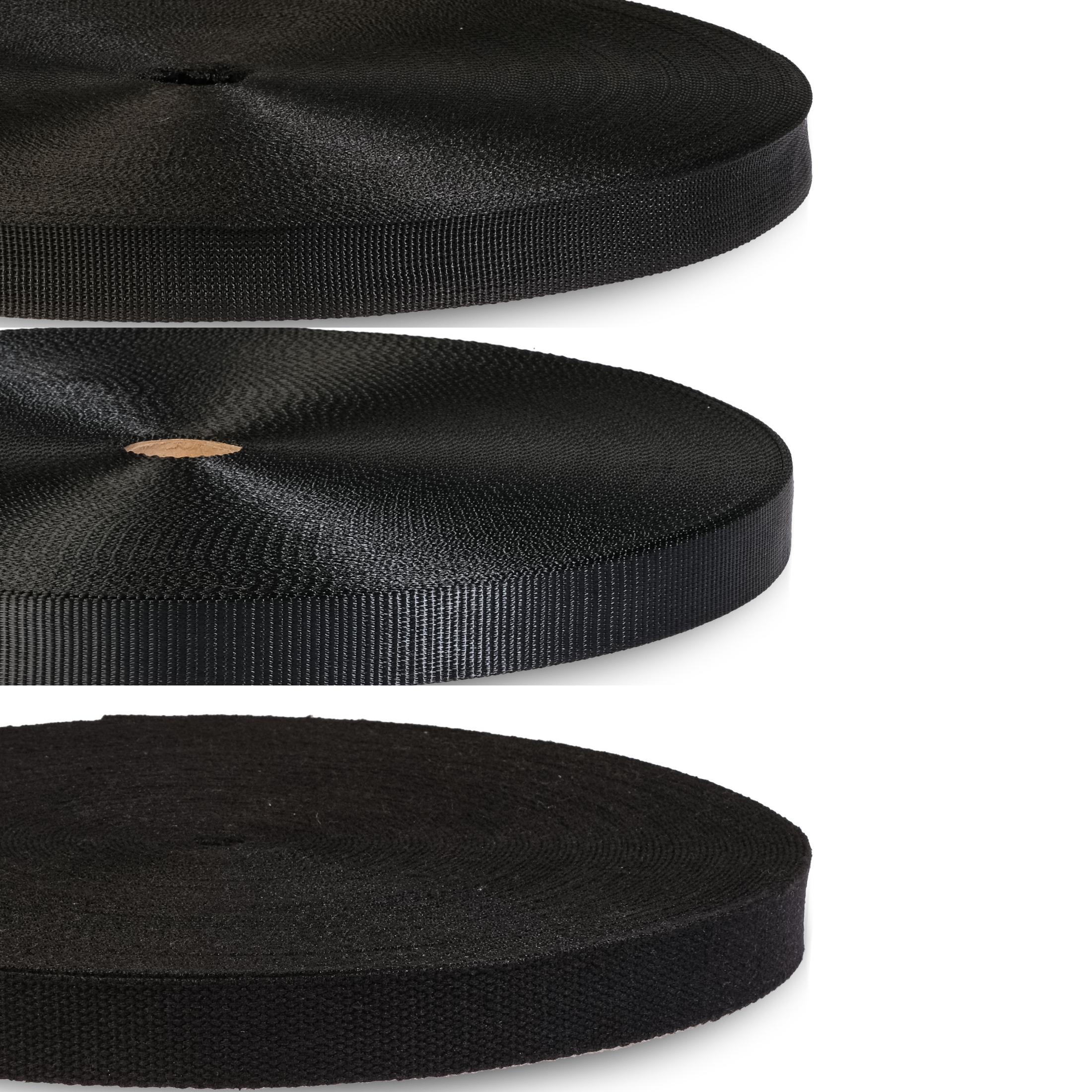 Dream Trimming Goods LLC - Vendita all'ingrosso Attrezzature per lavoretti e fai da te - 1'' 230 iarde Nastro Nero 3 Rotoli – Set Cotone, Poliestere, Nylon0