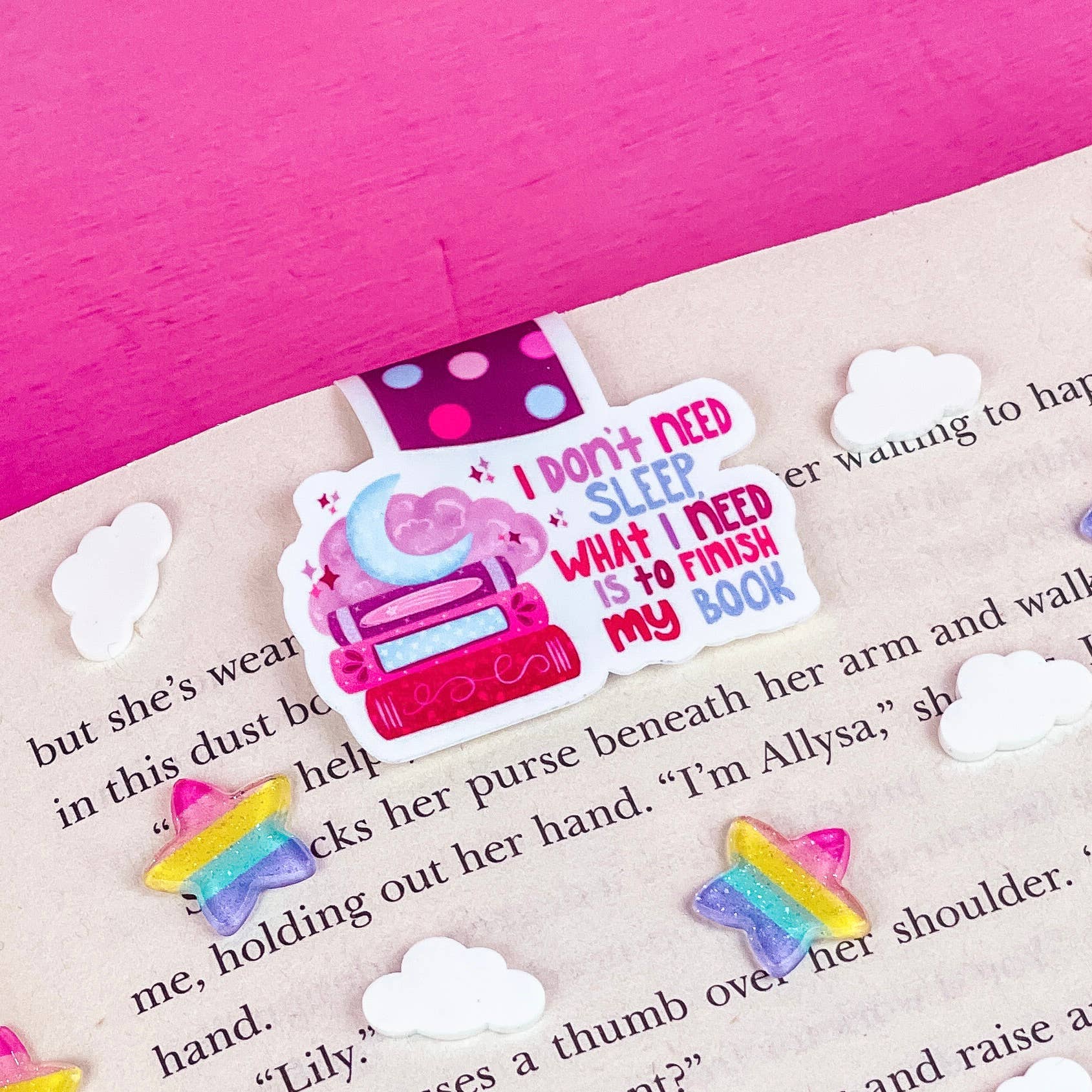 Emily Cromwell Designs – wholesale Bookmark – I Don't Need Sleep Magnetic Bookmark1