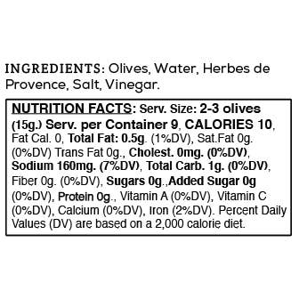 Sutter Buttes - Wholesale Olives - Herbes de Provence Olives – Full-Bodied Artisan Olives 6oz1