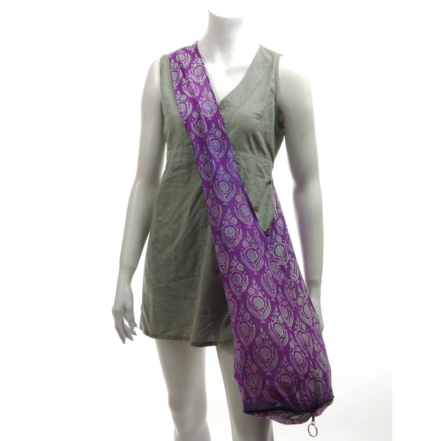 Multi Recycled Sari Sadhu Bag for wholesale on Faire1