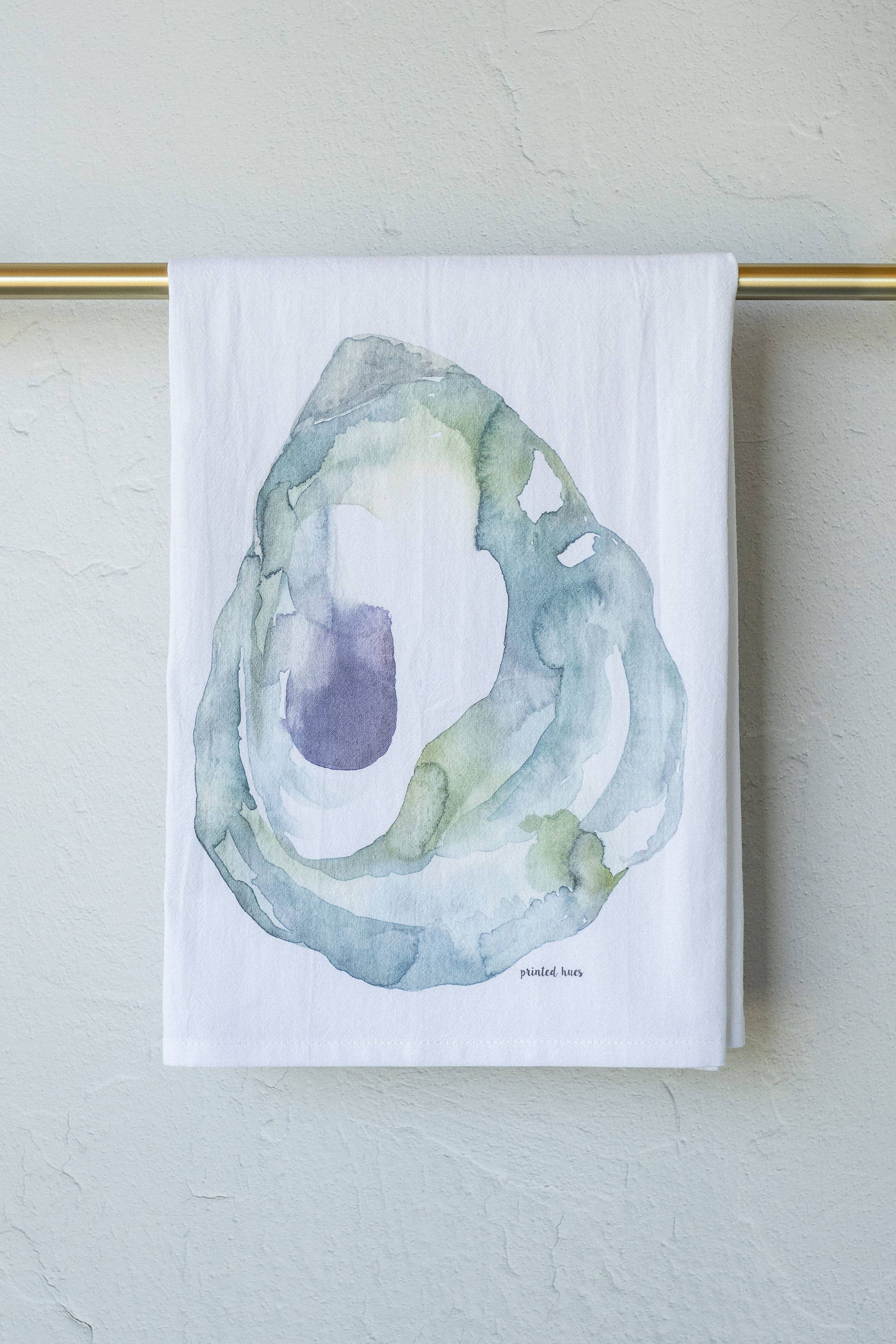 Printed Hues - Wholesale Tea Towel - Spring Tide Oyster Tea Towel1