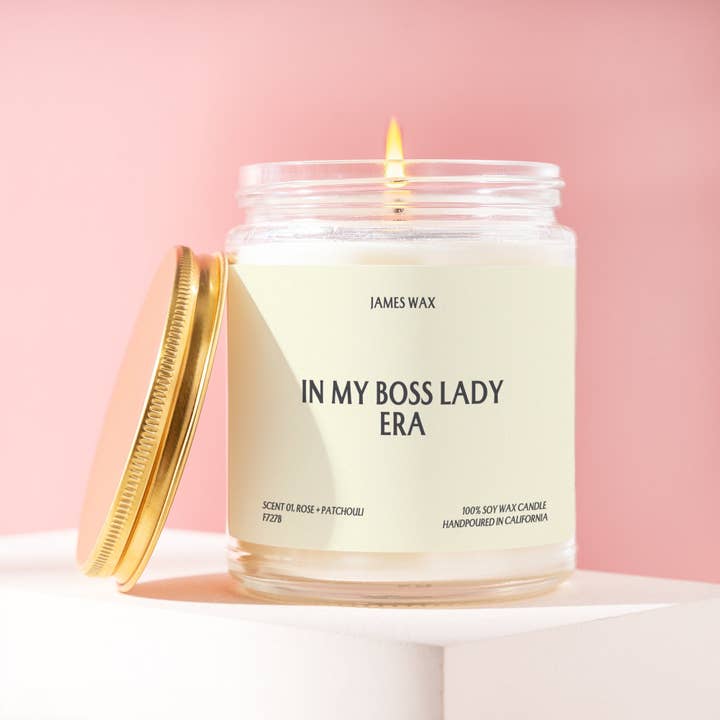 James Wax - Wholesale Jar/Filled Candle - Boss Lady Gift In My Boss Lady Era Candle Female Boss Gift Empowering Women Boss Lady F727B