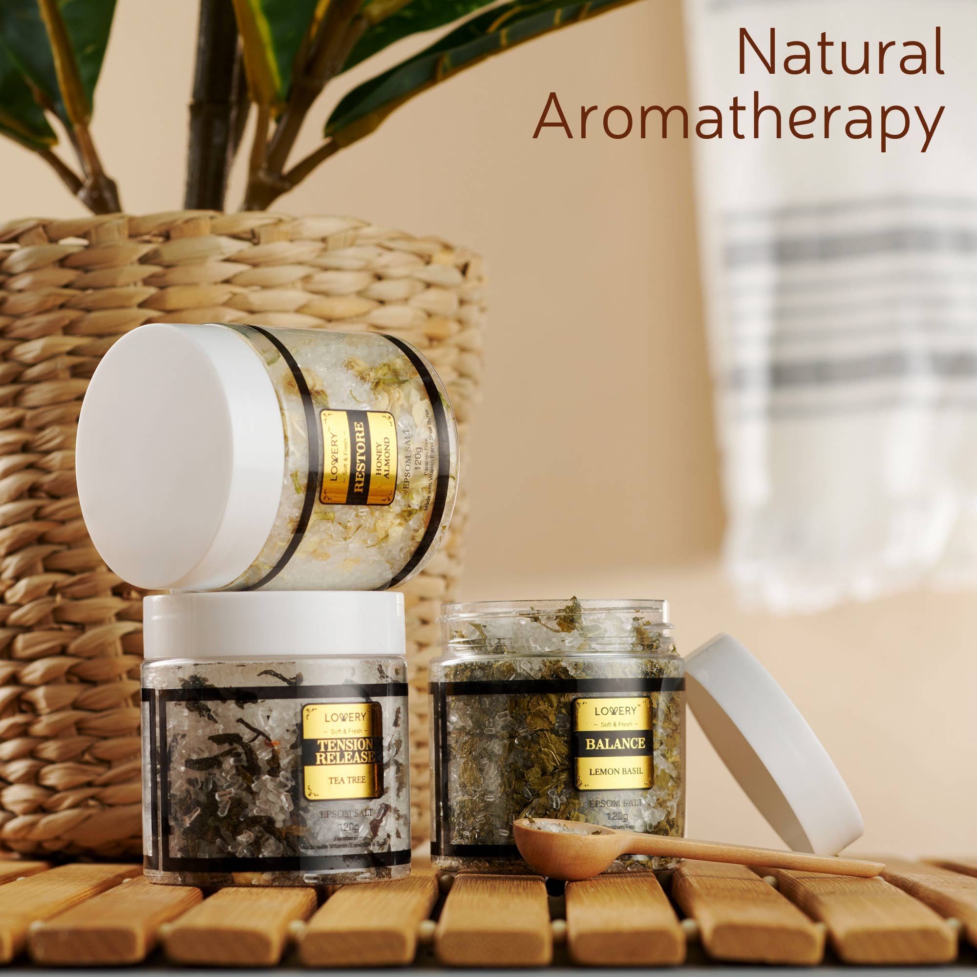 Lovery - Wholesale Bath Salts - Epsom Salts Gift Set, 6 Scented Bath Soaks Relaxing Spa Salt2