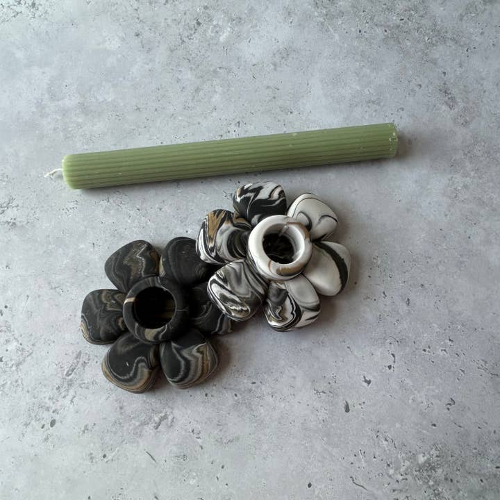 AlphaGrayArt - Wholesale Candle Holder - Floral Candle Stick Holders / Marble Candle Stick Holders2