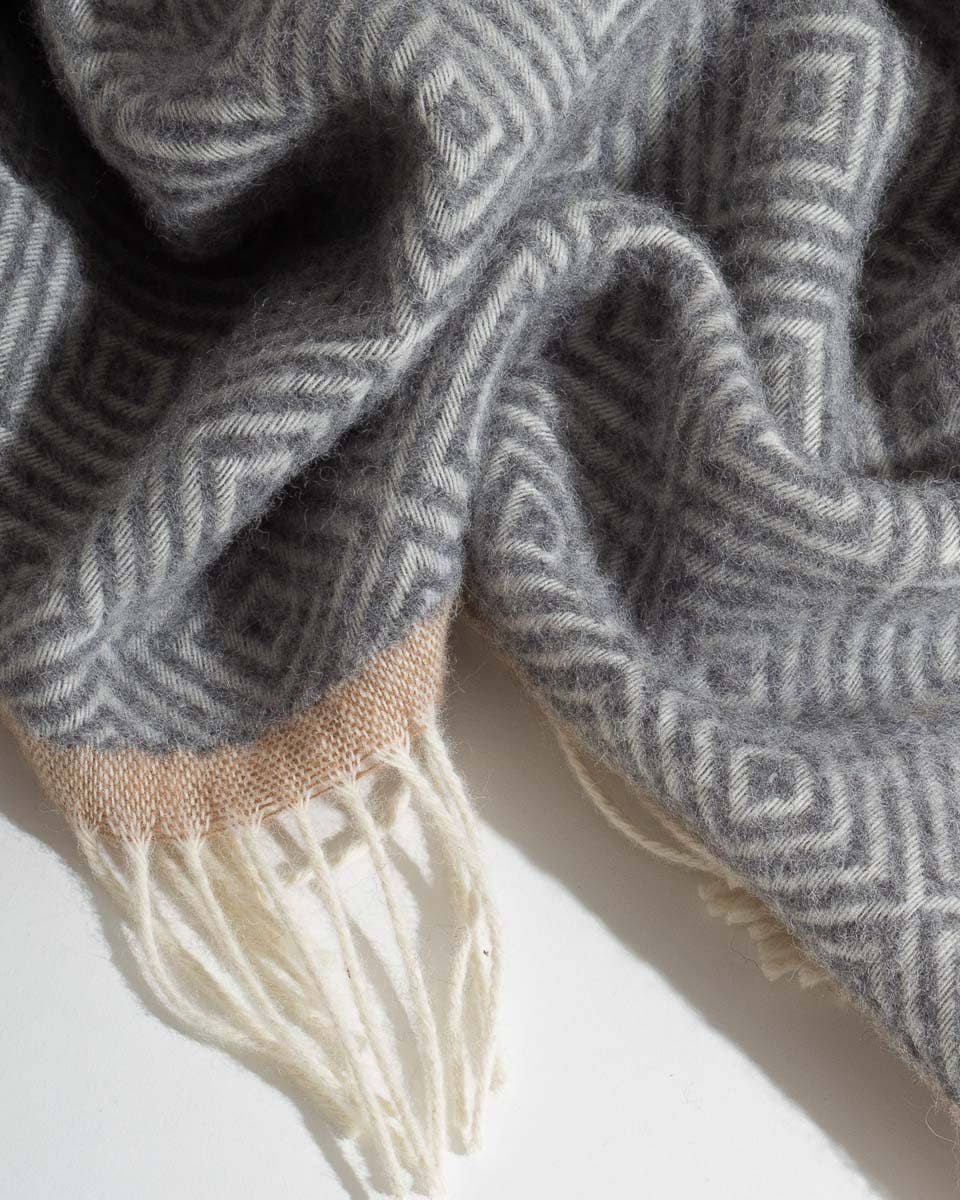 MoST - Wholesale Throw Blanket - Wool Throw Blanket VENEZIA Grey5