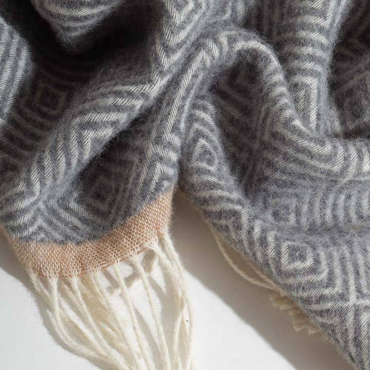 MoST - Wholesale Throw Blanket - Wool Throw Blanket VENEZIA Grey5