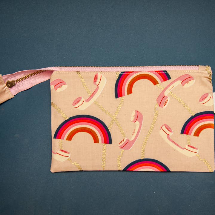 Melike Carr - Vente Étuis/trousses à crayons - Étuis à crayons à fermeture éclair en tissu avec pompons ou tirettes10