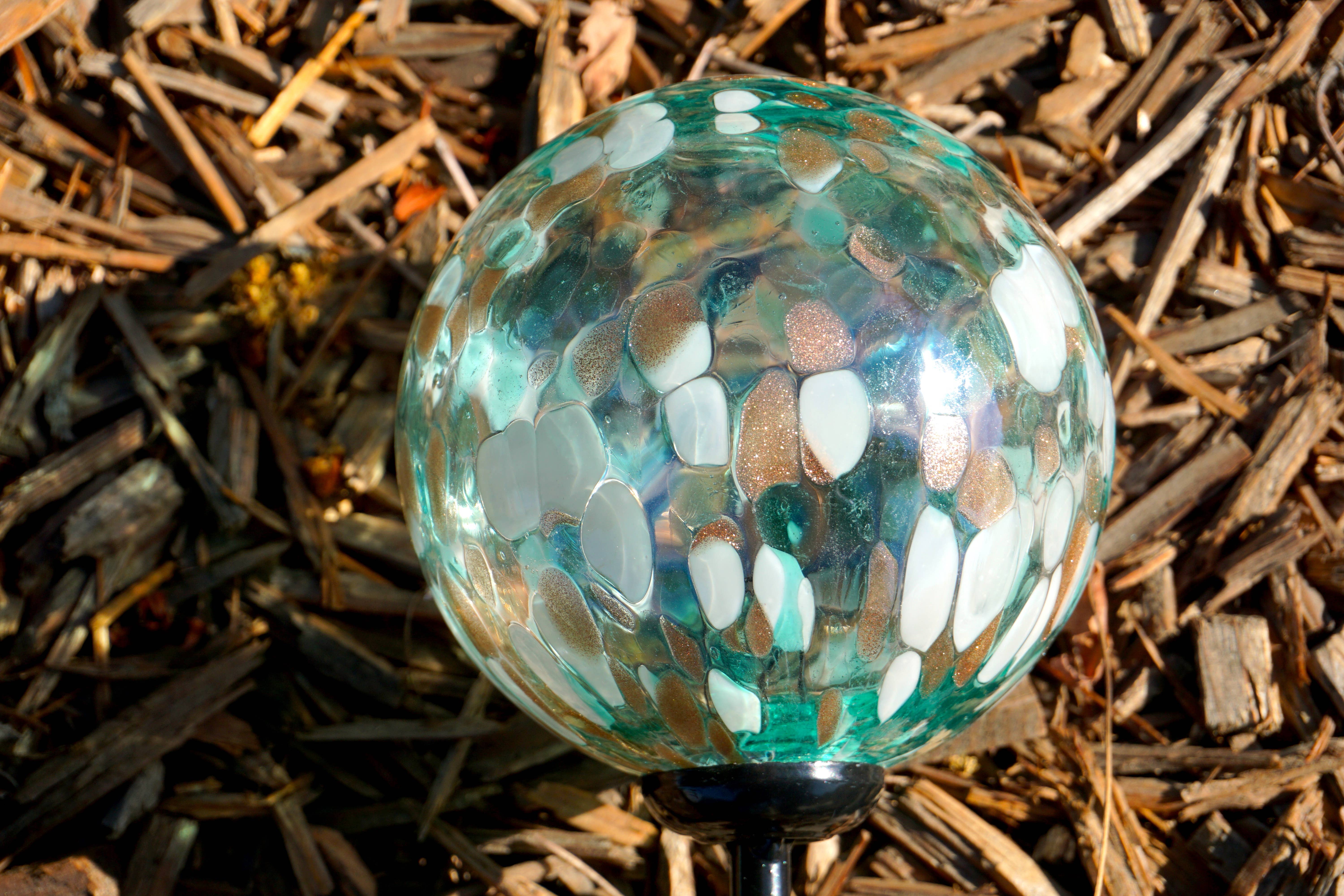 ApricotMint - Wholesale Garden/Lawn Stake - 4" Assorted Solar LED Orb Stake4