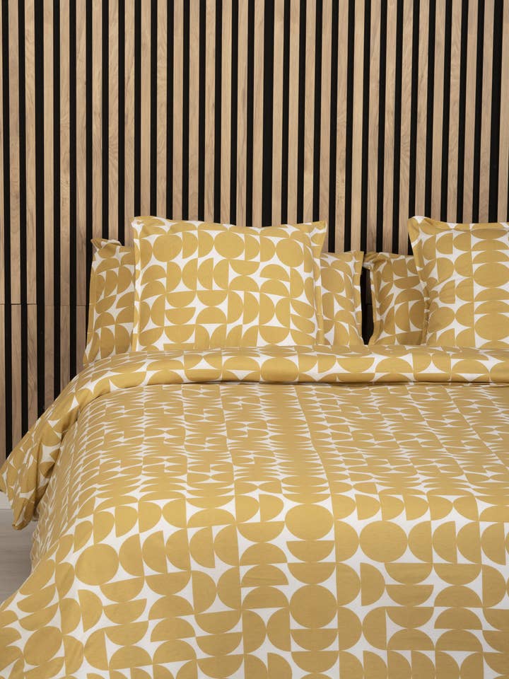 Jersey cotton pillow - Pop ochre bedding for wholesale by SISOMDOS