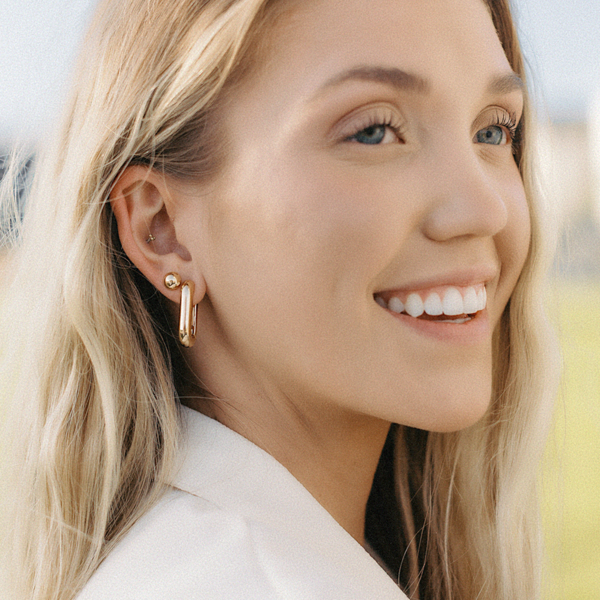 Made By Mary - Wholesale Hoop earrings - Sol Paperclip Hoop Earrings1