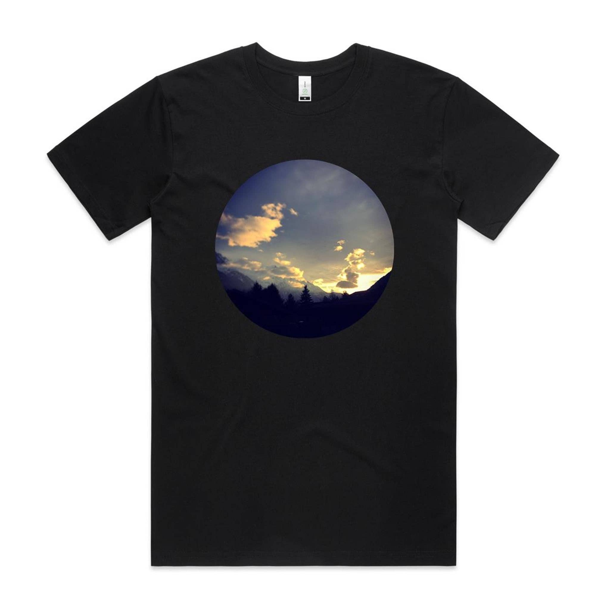 High Tees - Wholesale T-Shirt (Graphic) - Unisex - Chamonix Sunset T shirt x2