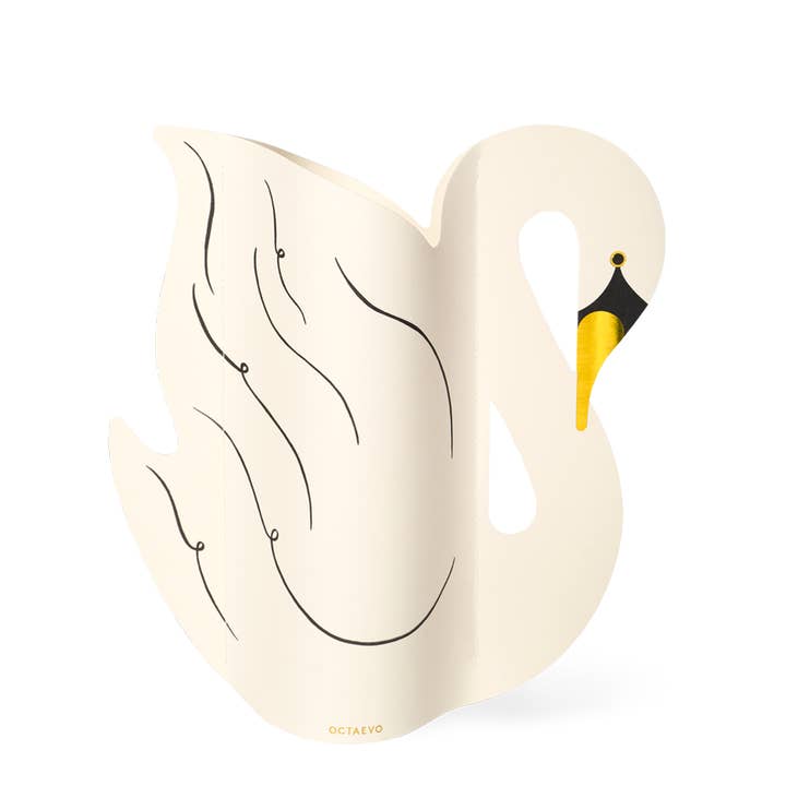 Schwan-Papier-Vase für den Großhandel von OCTAEVO