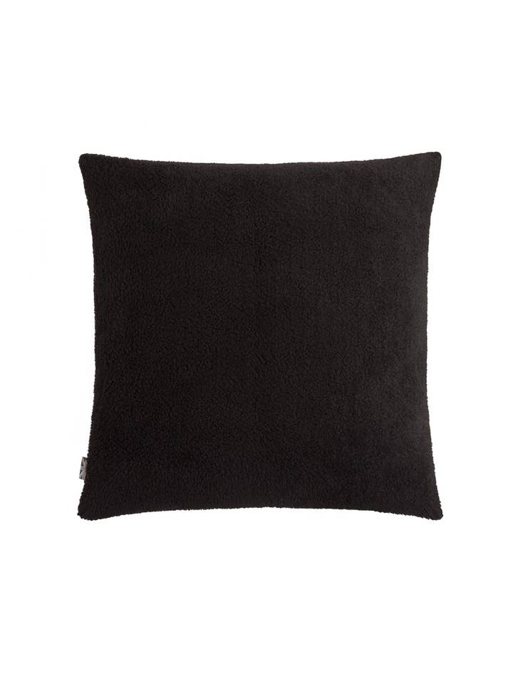 Square Cushion | Sherpa | Black | Cover Only for wholesale by CHALK