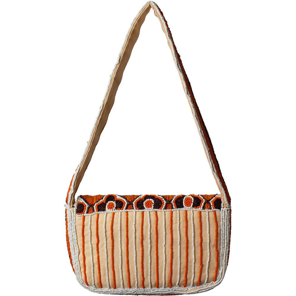 Pizzazz, Inc. - Wholesale Shoulder Bag - Women's - TERRACOTTA BOHO BEADED SHOULDER BAG1