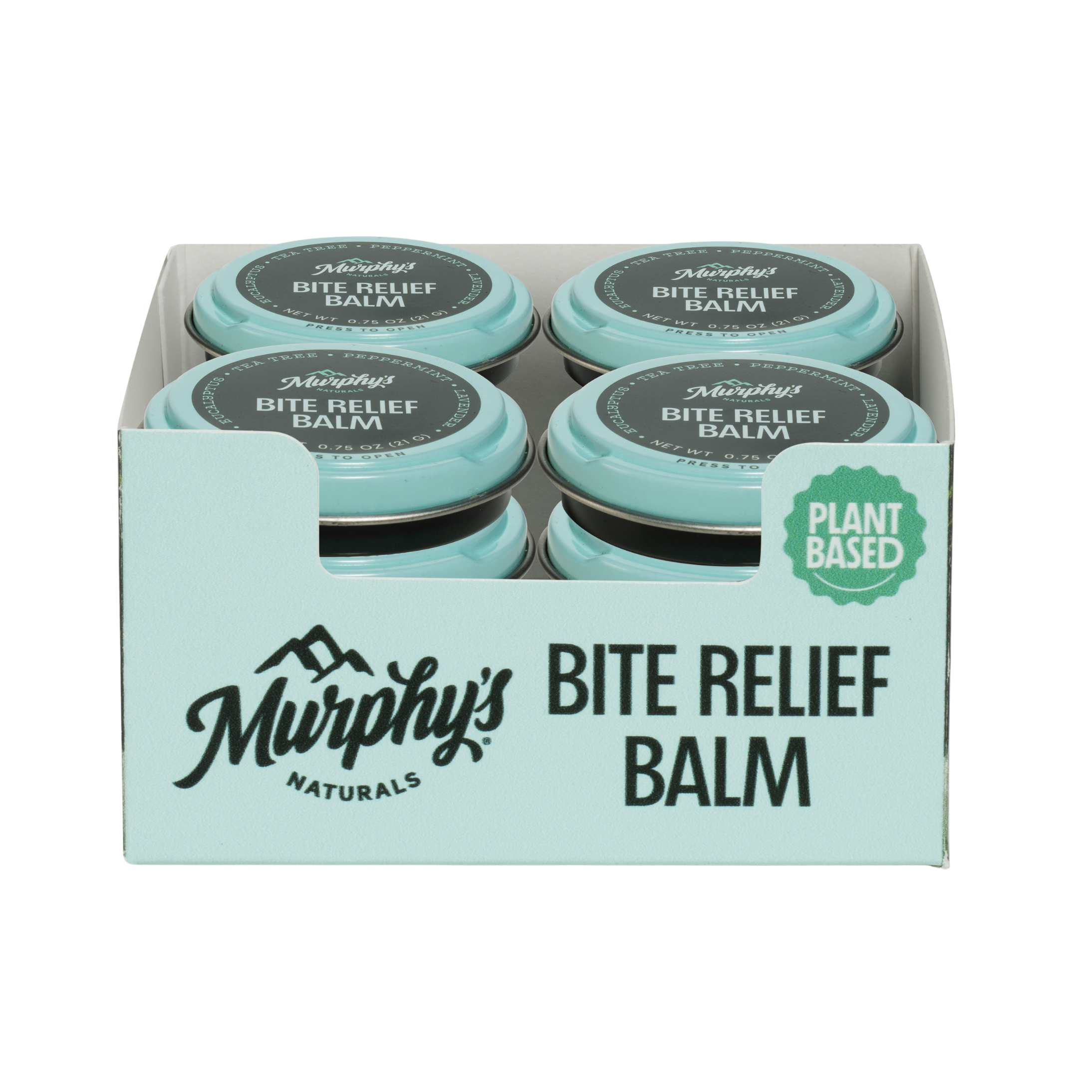 Murphy's Naturals - Wholesale Healing Salve/Balm/Cream - Bite Relief Soothing Balm Tin (0.75oz) - Display of 121