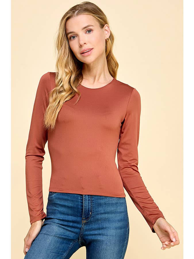 Heart & Hips - Wholesale Knit Top - Women's - JT44718LD - LONG SLEEVE DOUBLE LAYERED TOP4