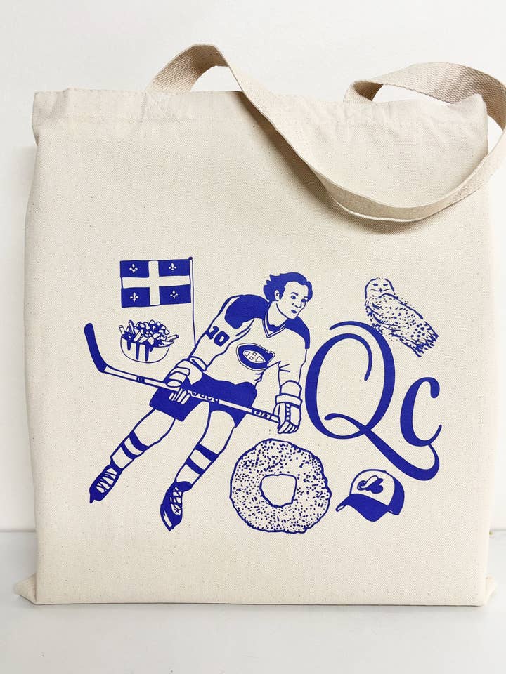 Québec Every Day Canvas Tote Bag for wholesale by HAVYN