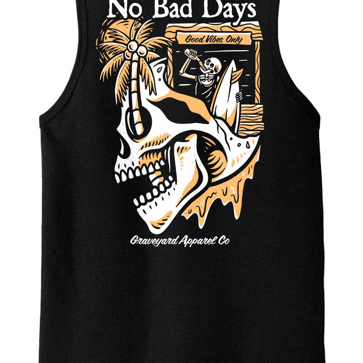 Camiseta de tirantes No Bad Days para venta al por mayor de Graveyard Apparel Co