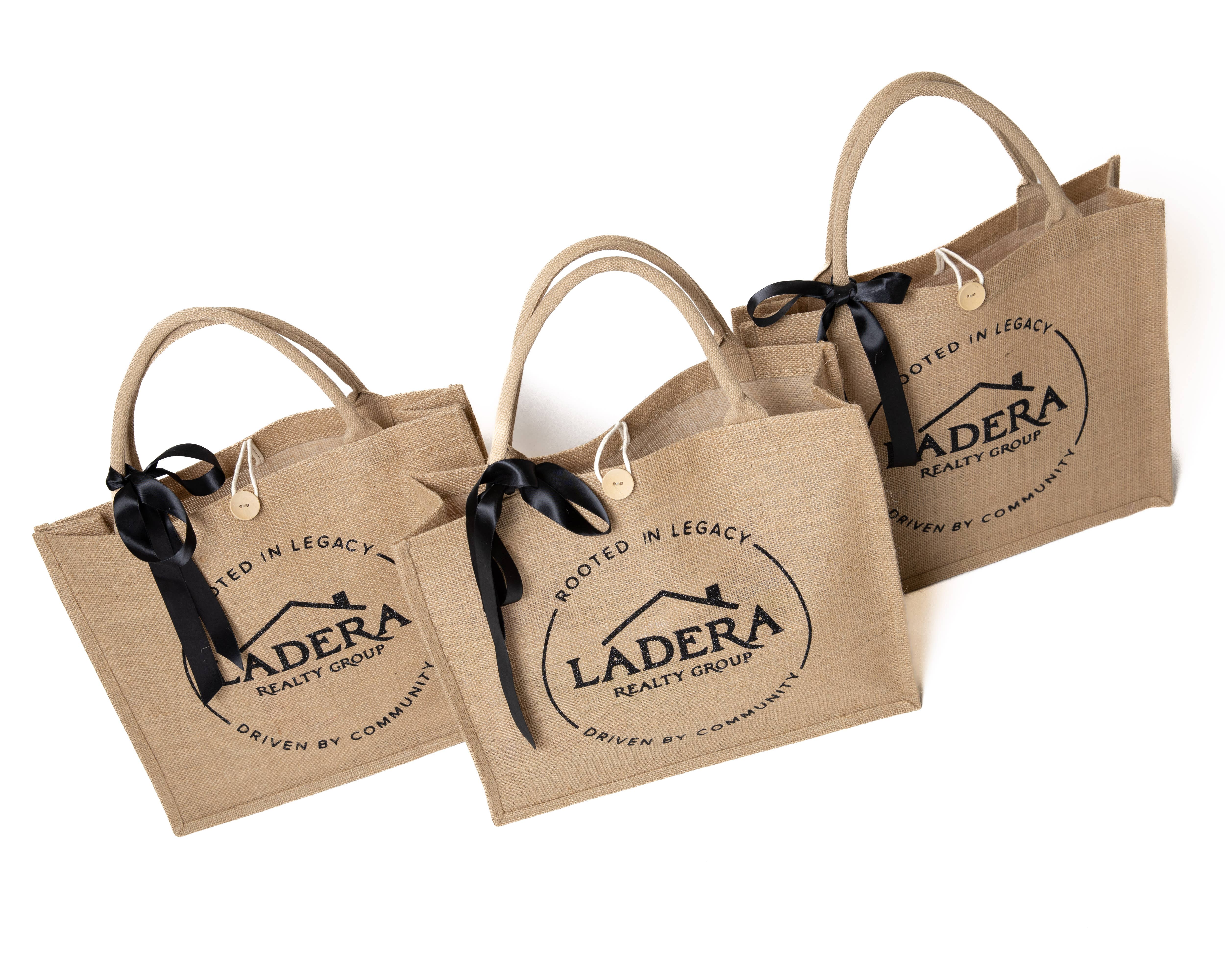 Sisters G Kids - Wholesale Gift bag - Custom Logo Jute Tote Bag with Bow – Wholesale Eco Gift Bag 9
