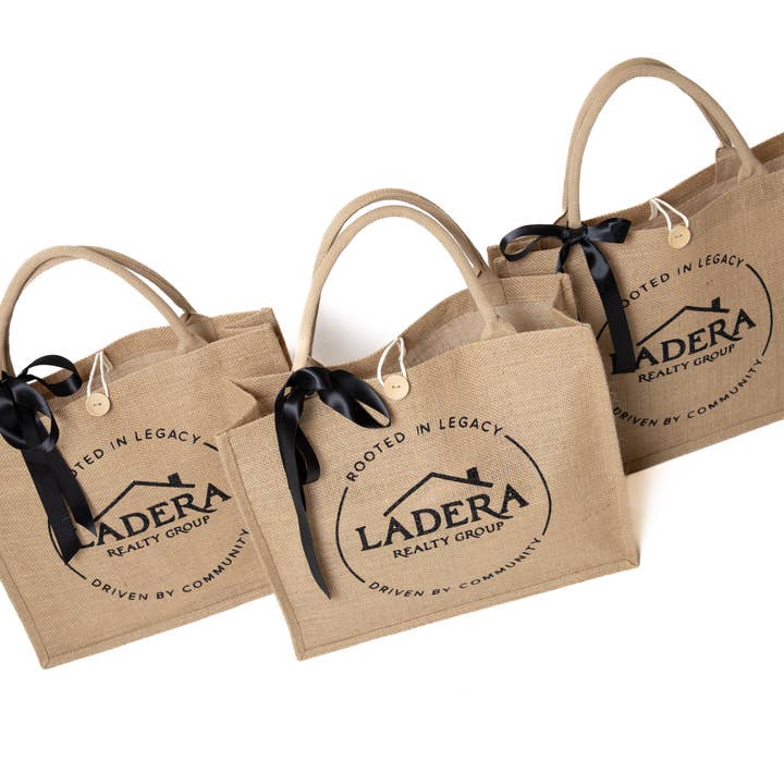 Sisters G Kids - Wholesale Gift bag - Custom Logo Jute Tote Bag with Bow – Wholesale Eco Gift Bag 9