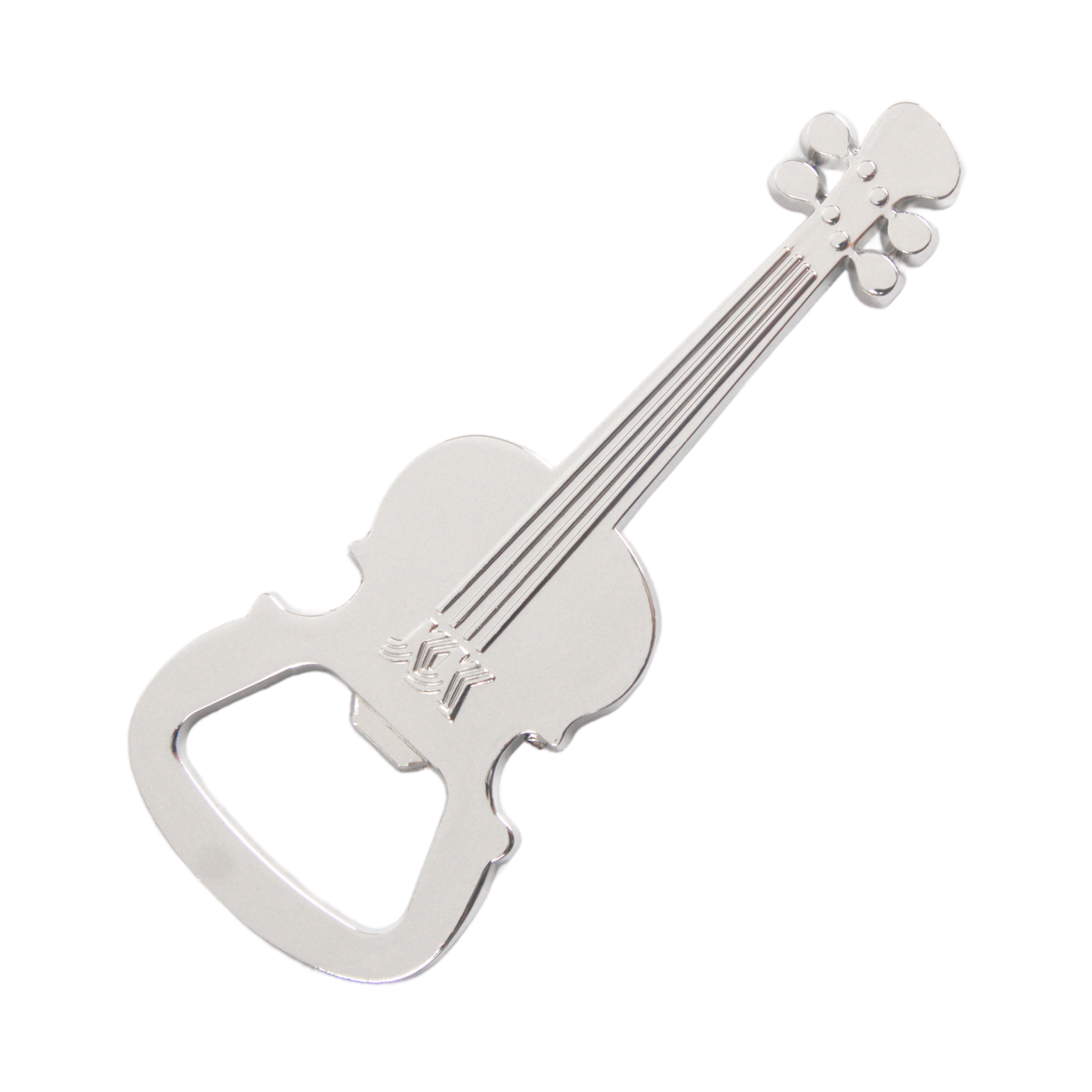 Square Deal Recordings & Supplies - Vente Ouvre-bouteille/tire-bouchon - Décapsuleur - Métal en forme de guitare 3,5" compact et portable0